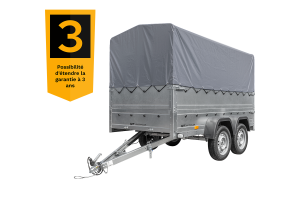 Remorque voiture 2 essieux UNITRAILER GARDEN TRAILER 264/2 KIPP
